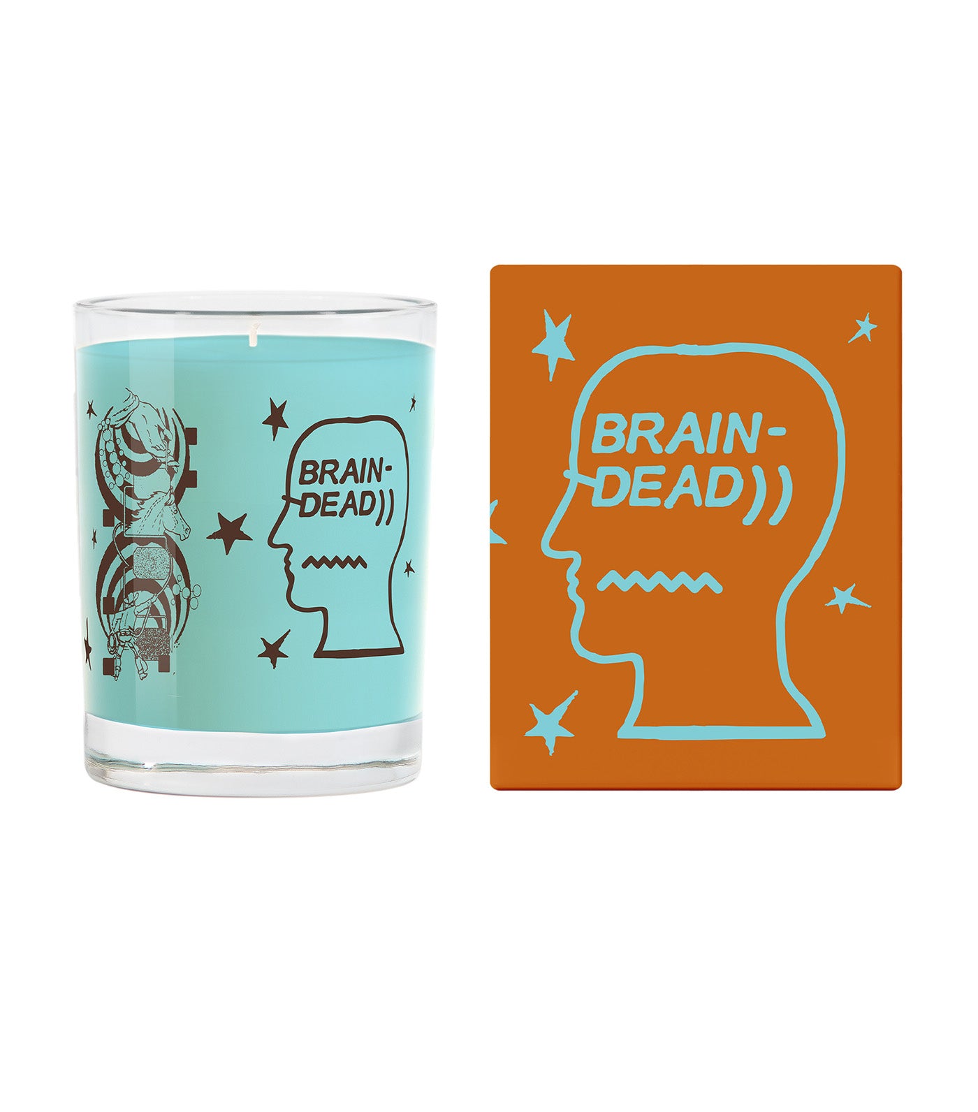 leather x brain dead leather candle