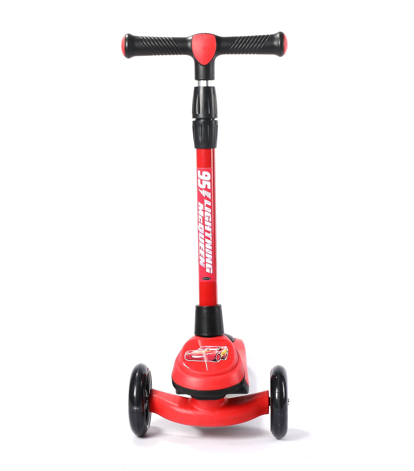 Cars Adjustable Twist Scooter - Black and Red