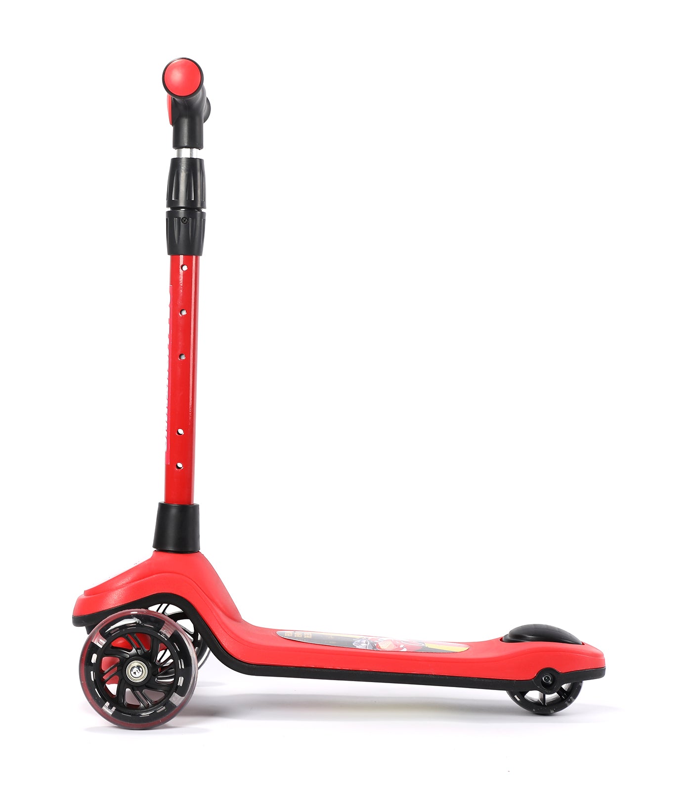 Cars Adjustable Twist Scooter - Black and Red