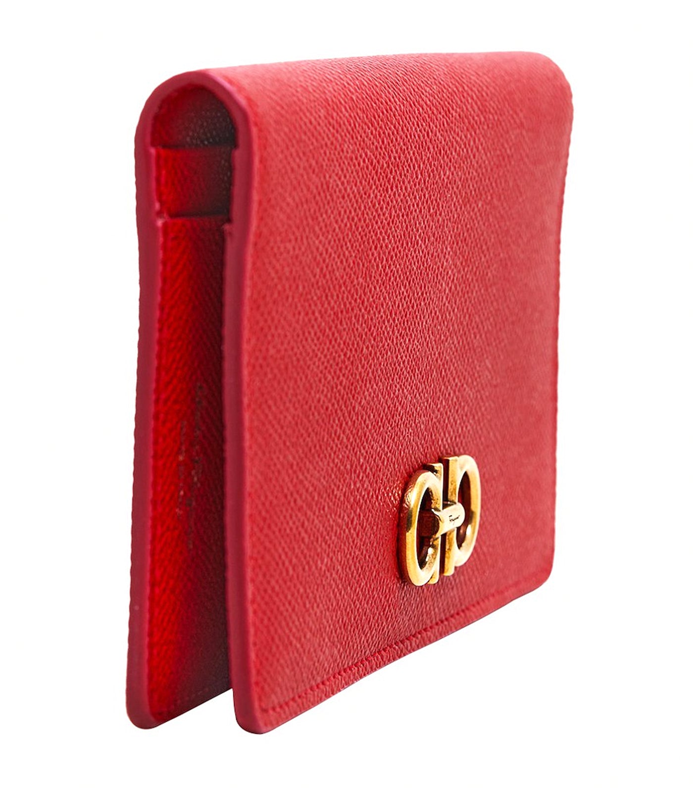 Gancini Continental Wallet Lipstick Red