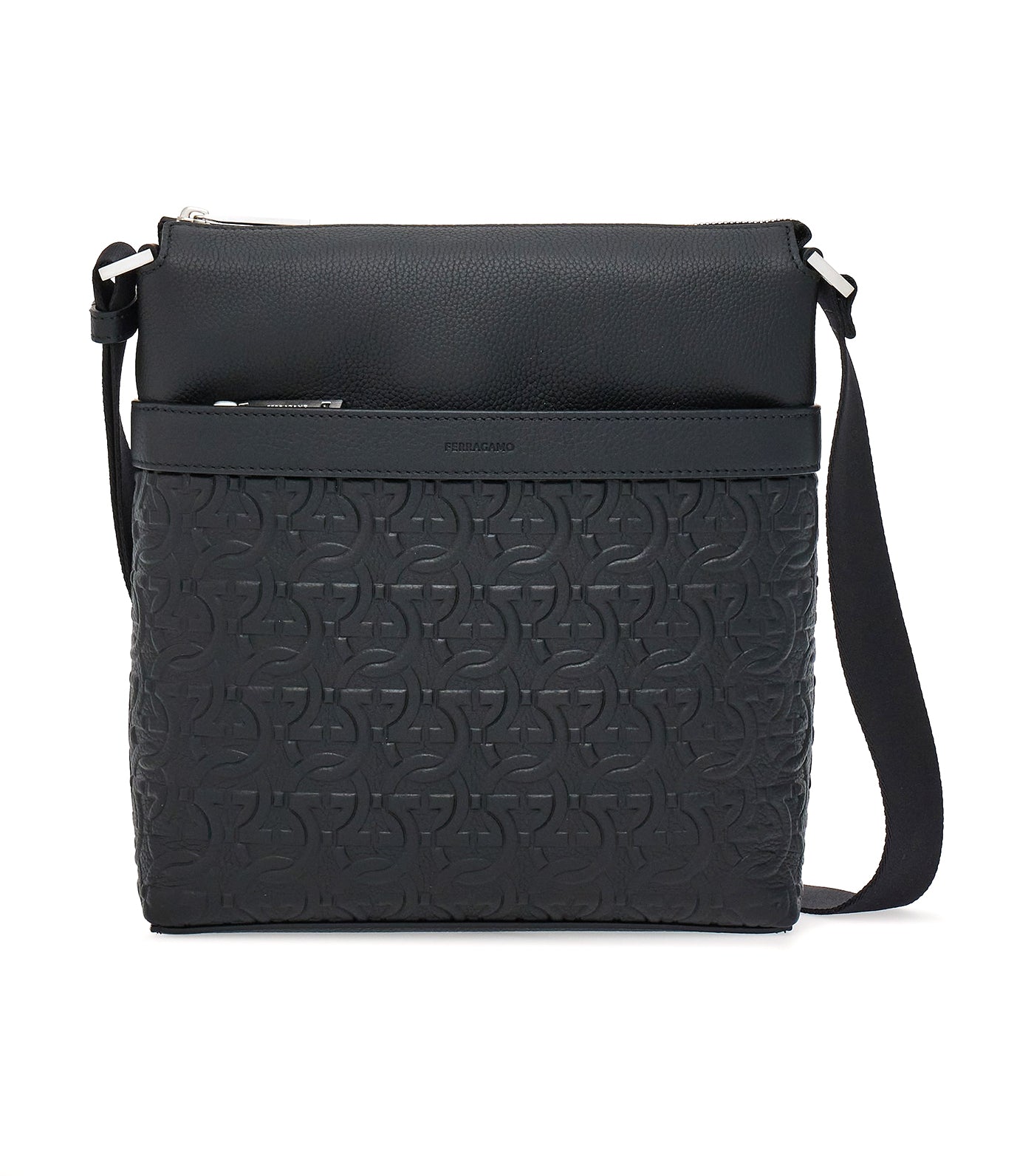 Gancini Crossbody Bag Black