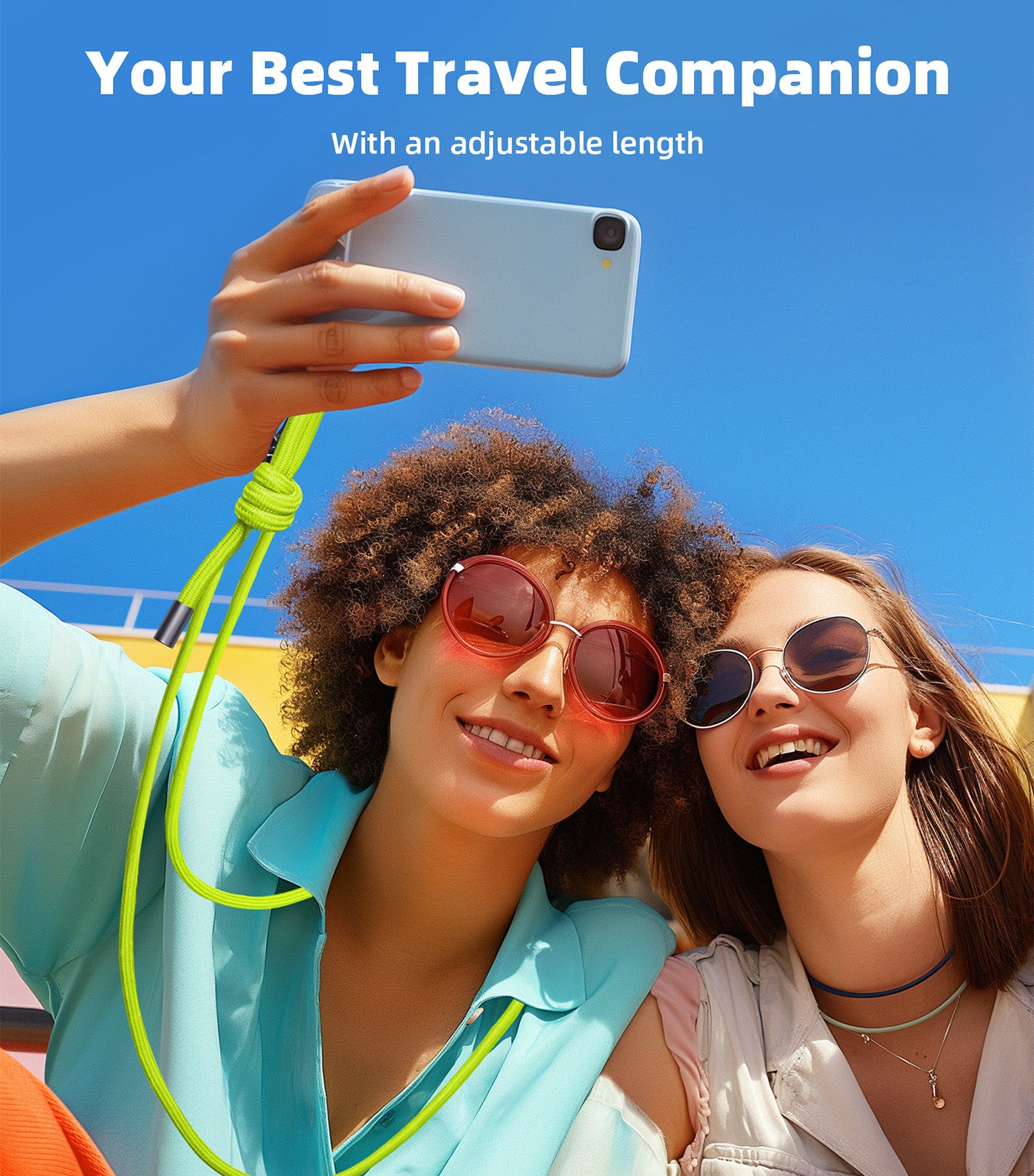 Phone Lanyard 8mm Fluo Green