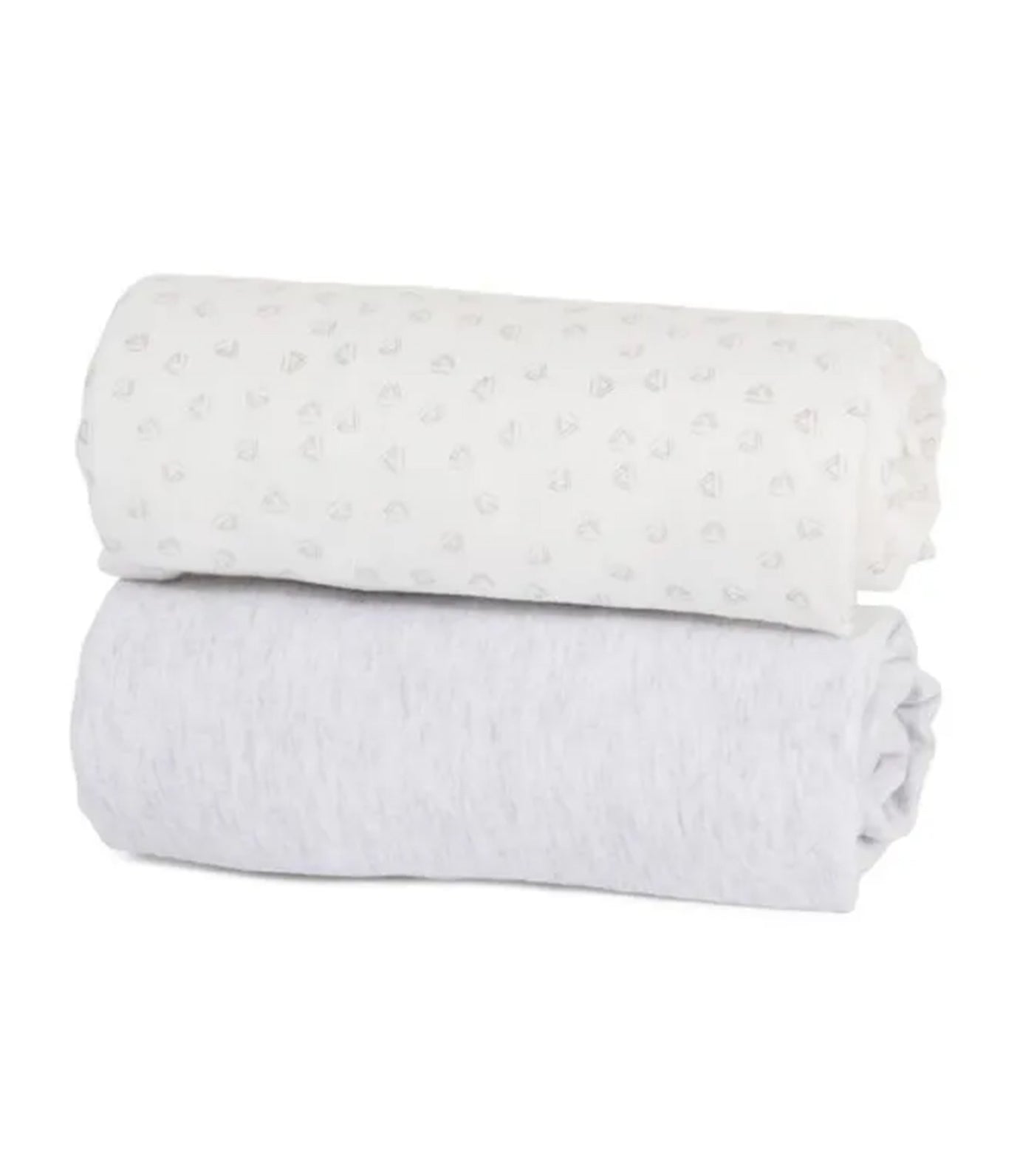 CoZee 2-Pack Fitted Sheets Gray/Clouds
