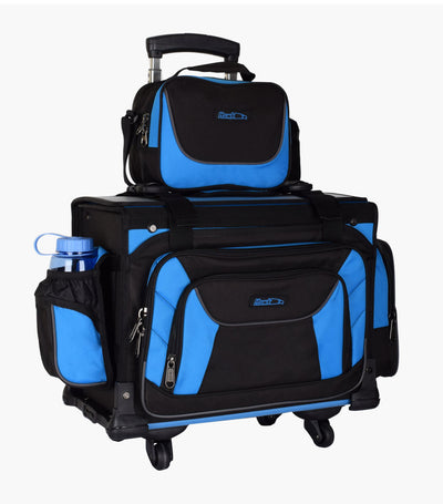 Large Boxtype Trolley Set - Black and Royal Blue
