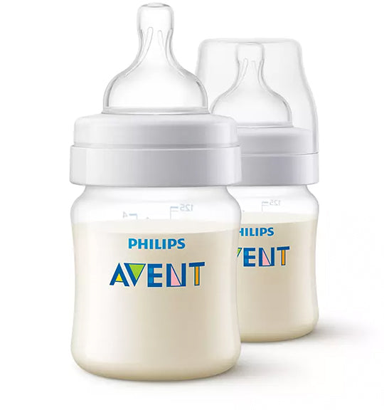 Twin Anti-Colic Feeding Bottle 125ml