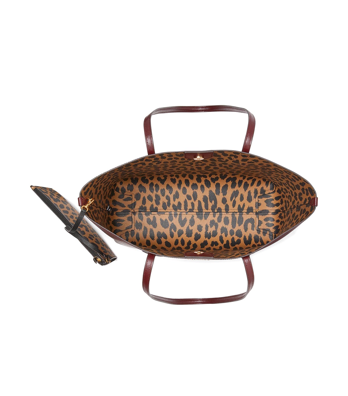 Bleecker Modern Leopard Pop Large Tote Cordovan