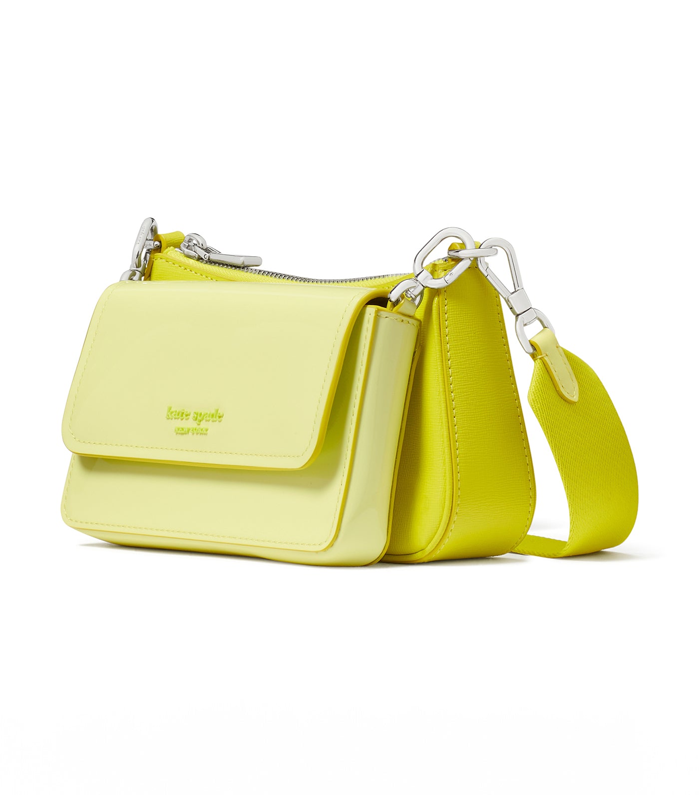Double Up Patent Leather Crossbody Wasabi Multi