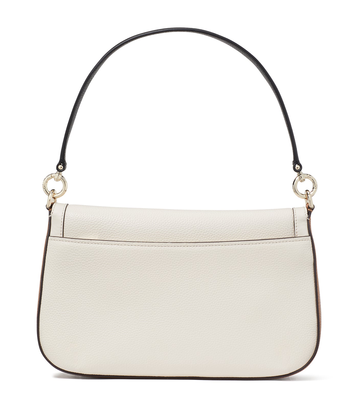 Hudson Colorblocked Flap Shoulder Bag Parchment Multi