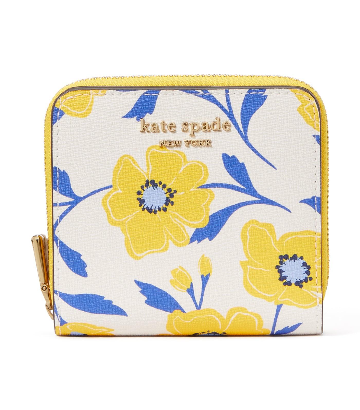 Morgan Sunshine Floral Printed Small Compact Wallet Cream Multi