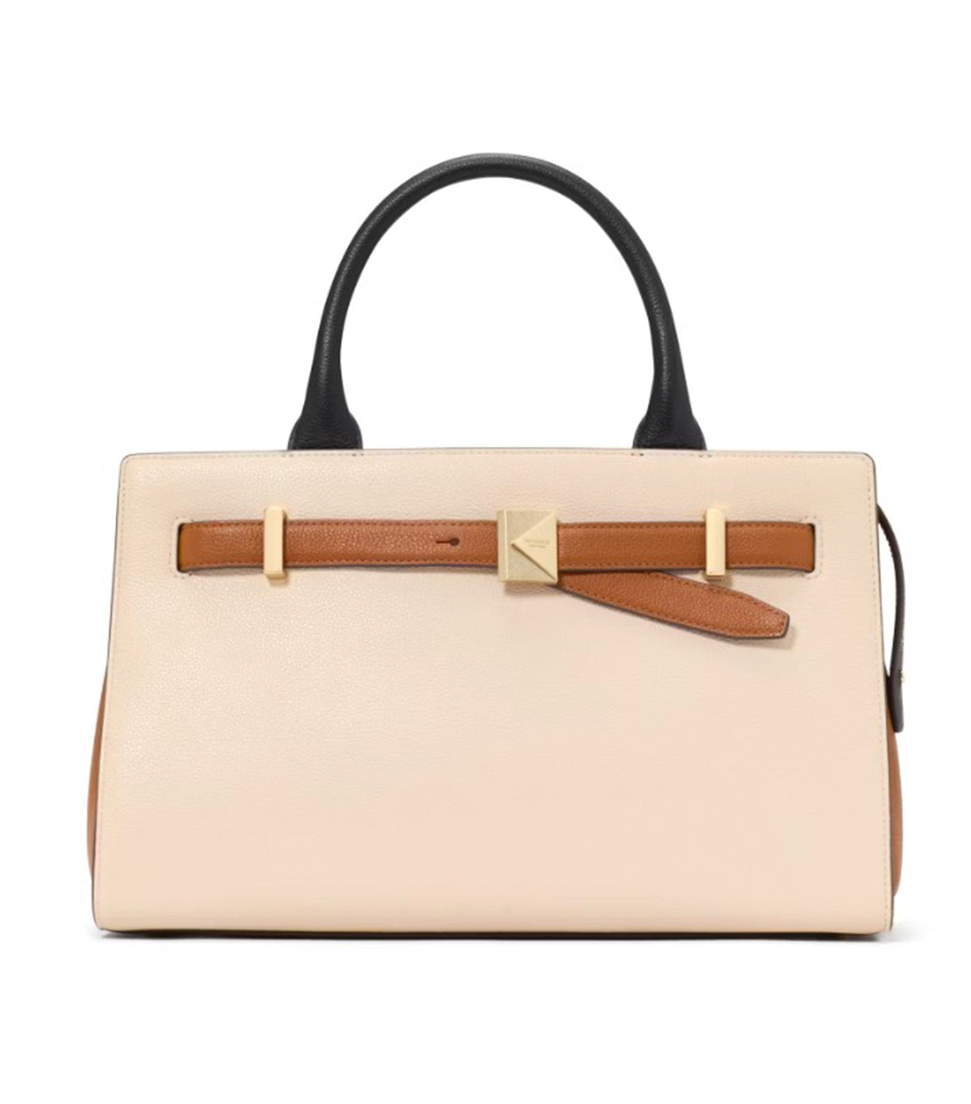 Deco Colorblocked Medium Satchel Milk Glass Multi