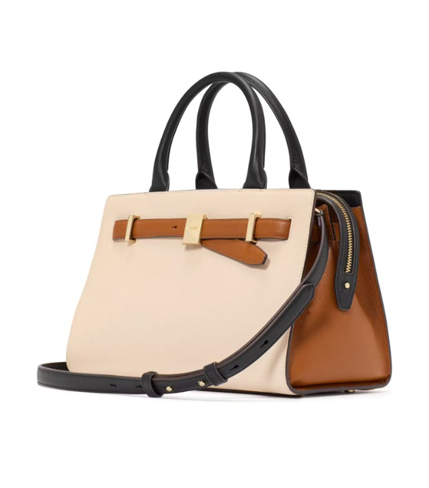 Deco Colorblocked Medium Satchel Milk Glass Multi