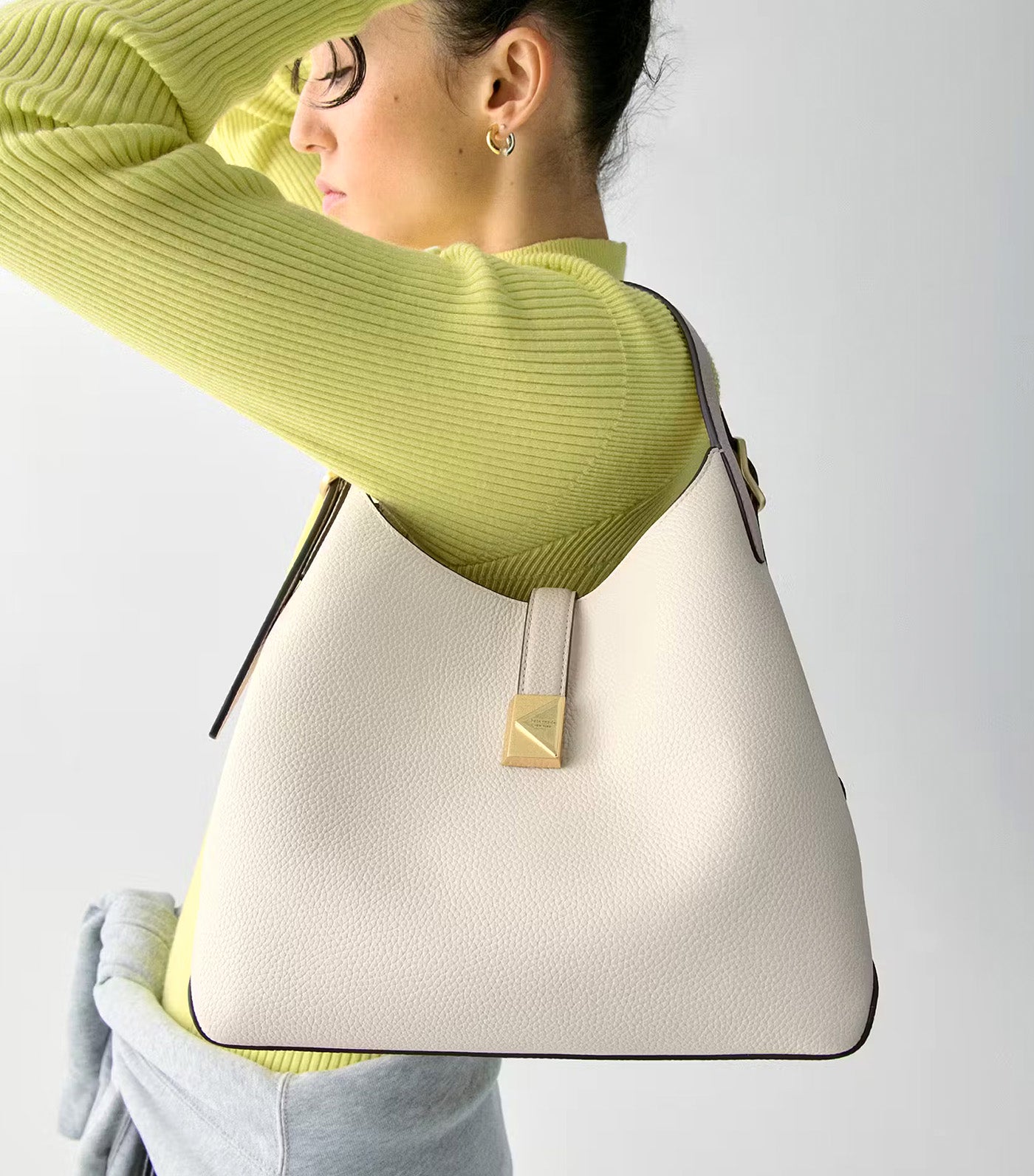 Kate Spade New York Deco Medium Crossbody Tote Cashew Milk