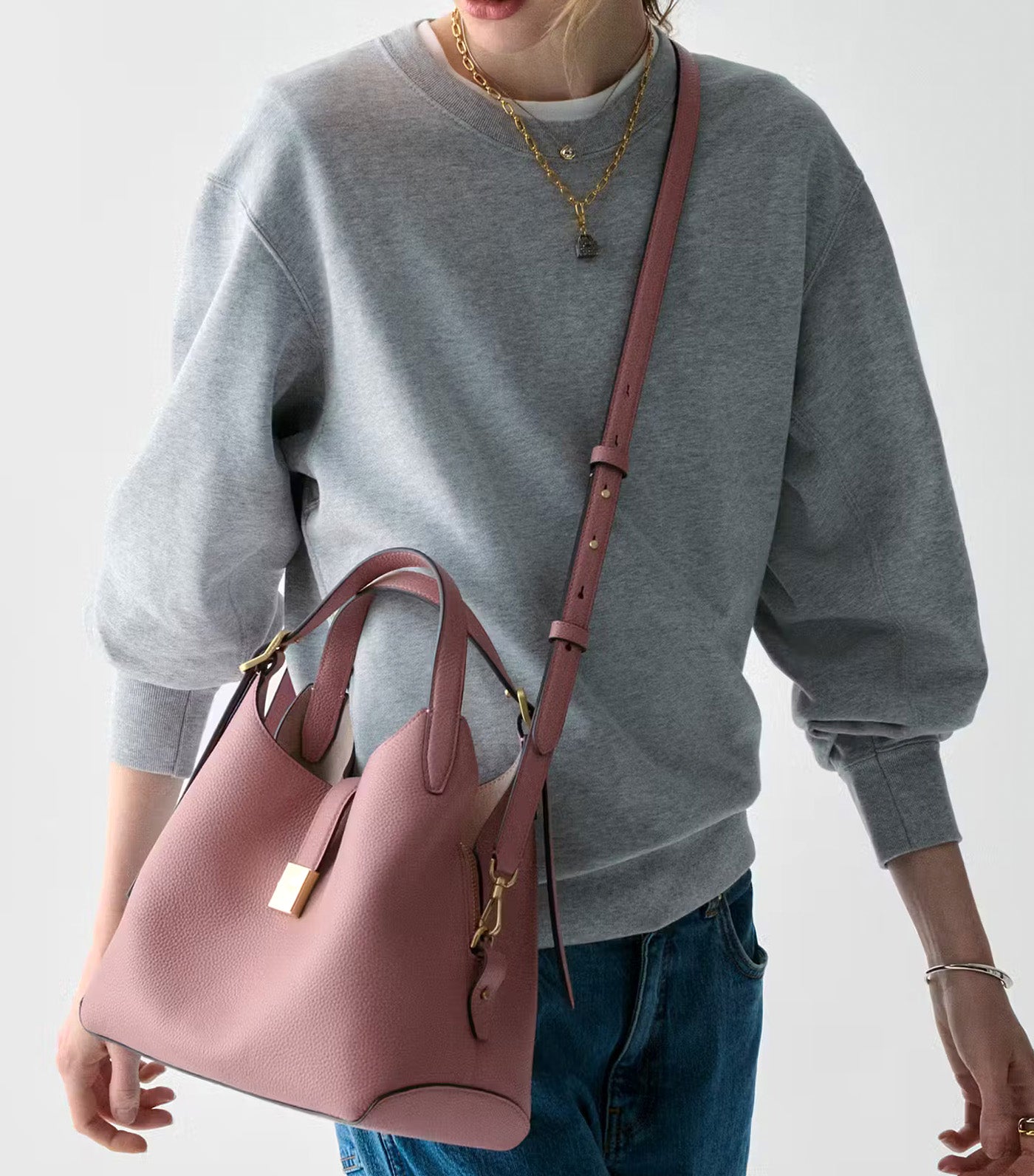 Kate Spade New York Deco Medium Crossbody Tote Dusk Rose