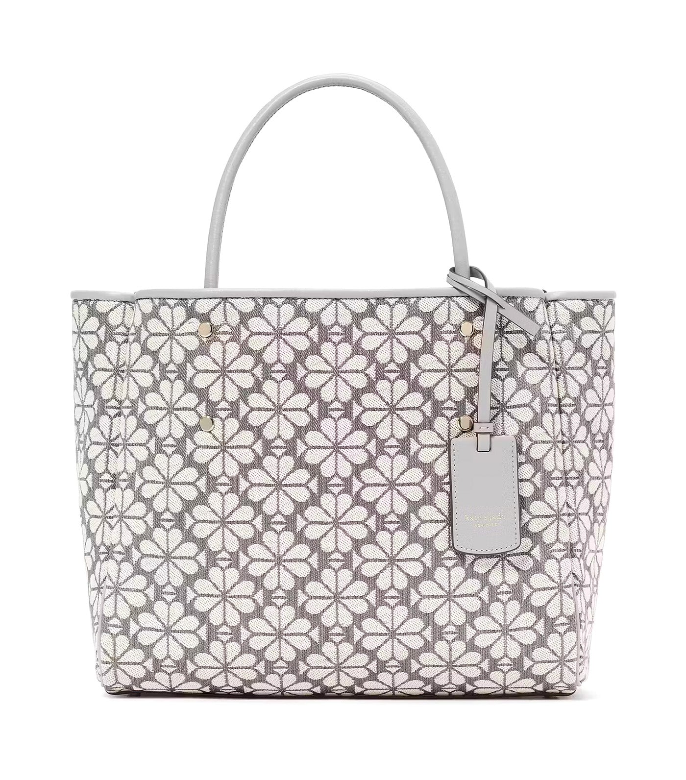 Kate Spade New York Spade Flower Jacquard Medium Everything Tote Gray Multi