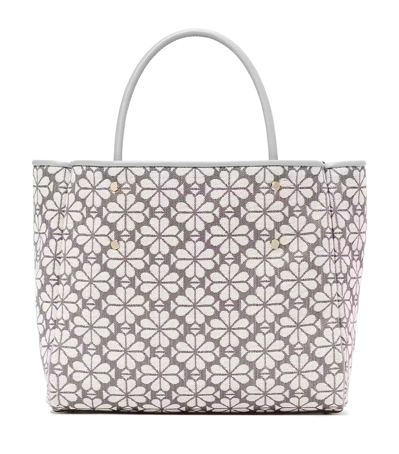 Kate Spade New York Spade Flower Jacquard Medium Everything Tote Gray Multi