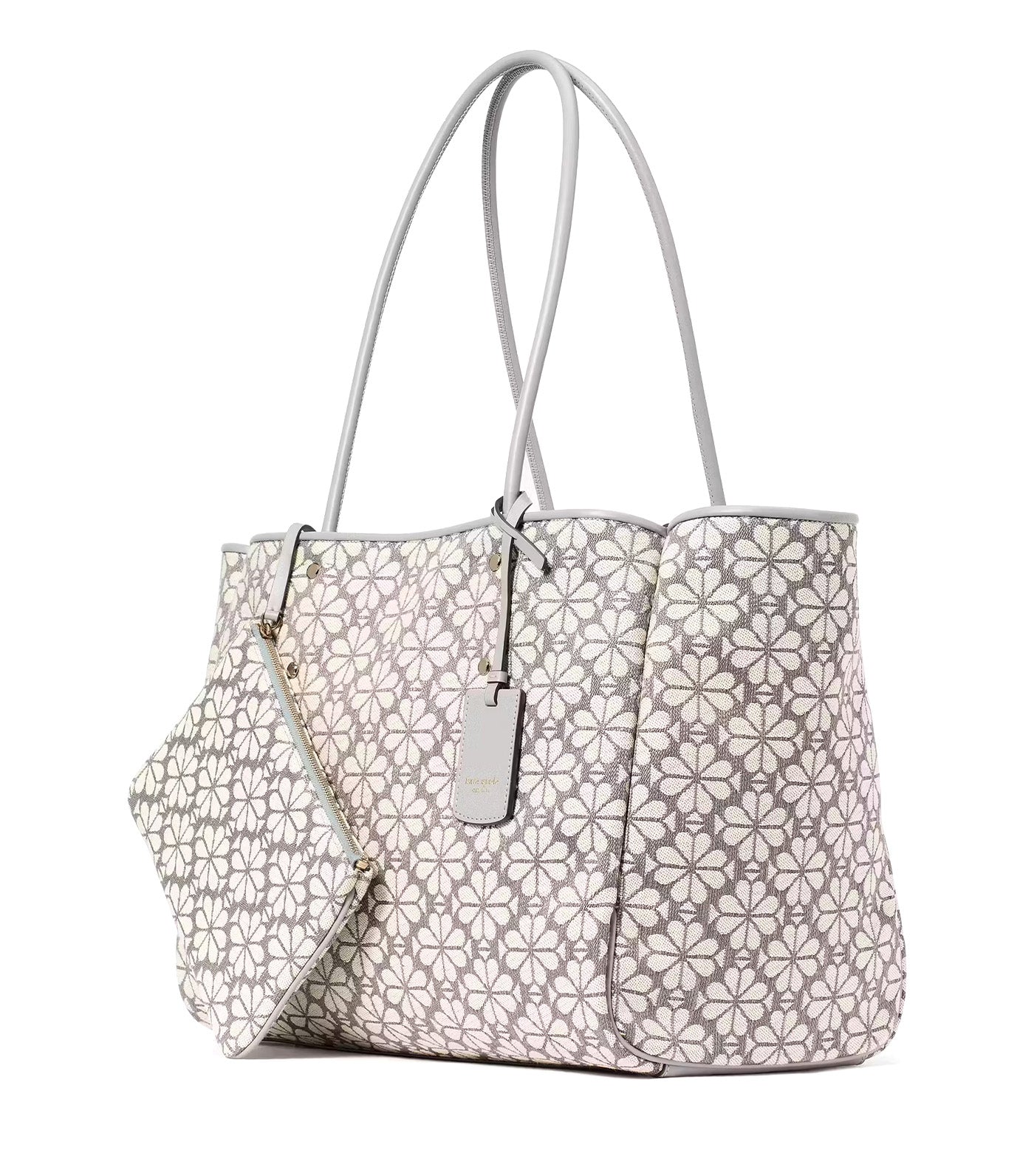 Spade Flower Jacquard Large Everything Tote Gray Multi