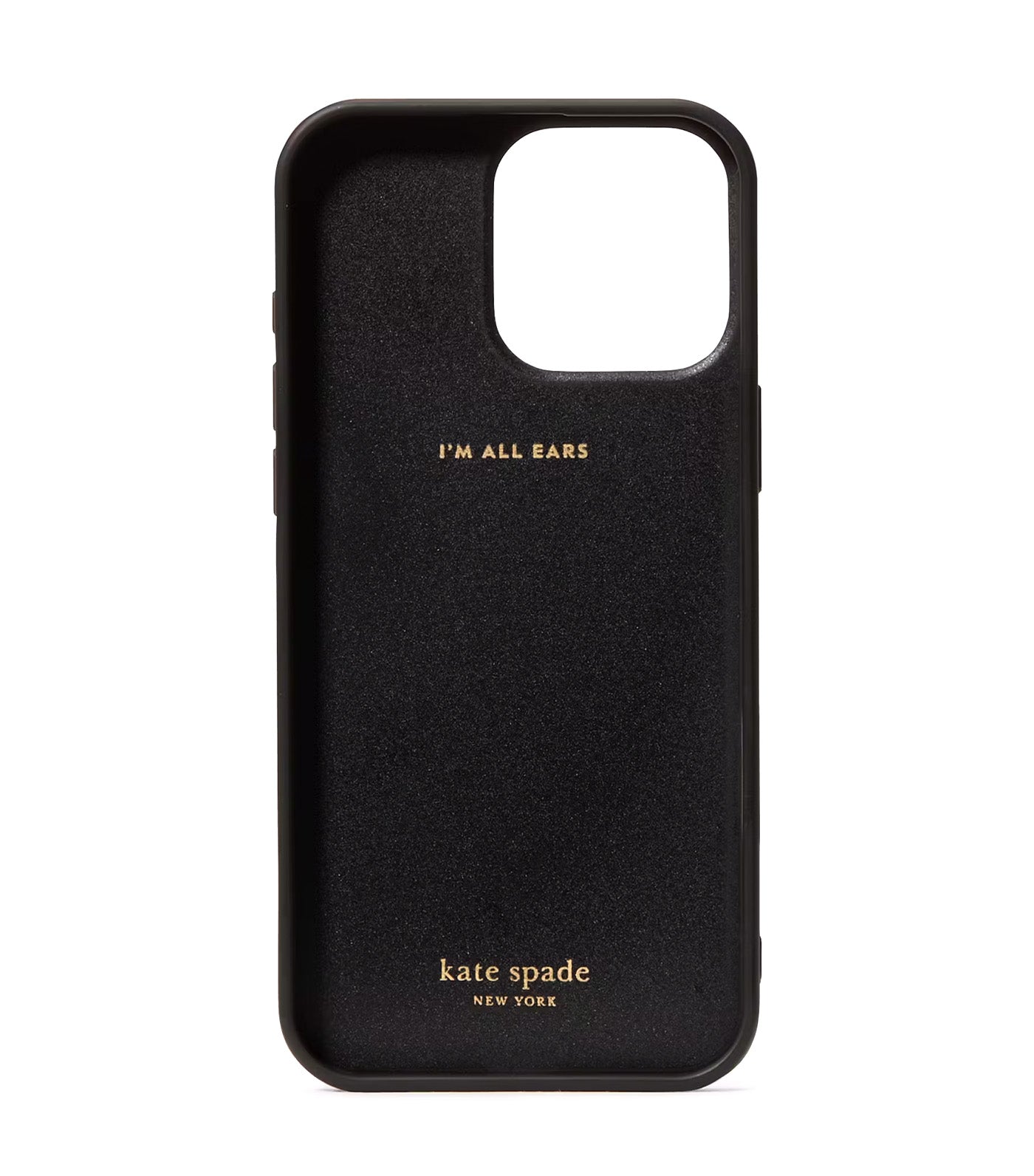 Molded Embellished Phone Case 16 Pro Max Black Multi