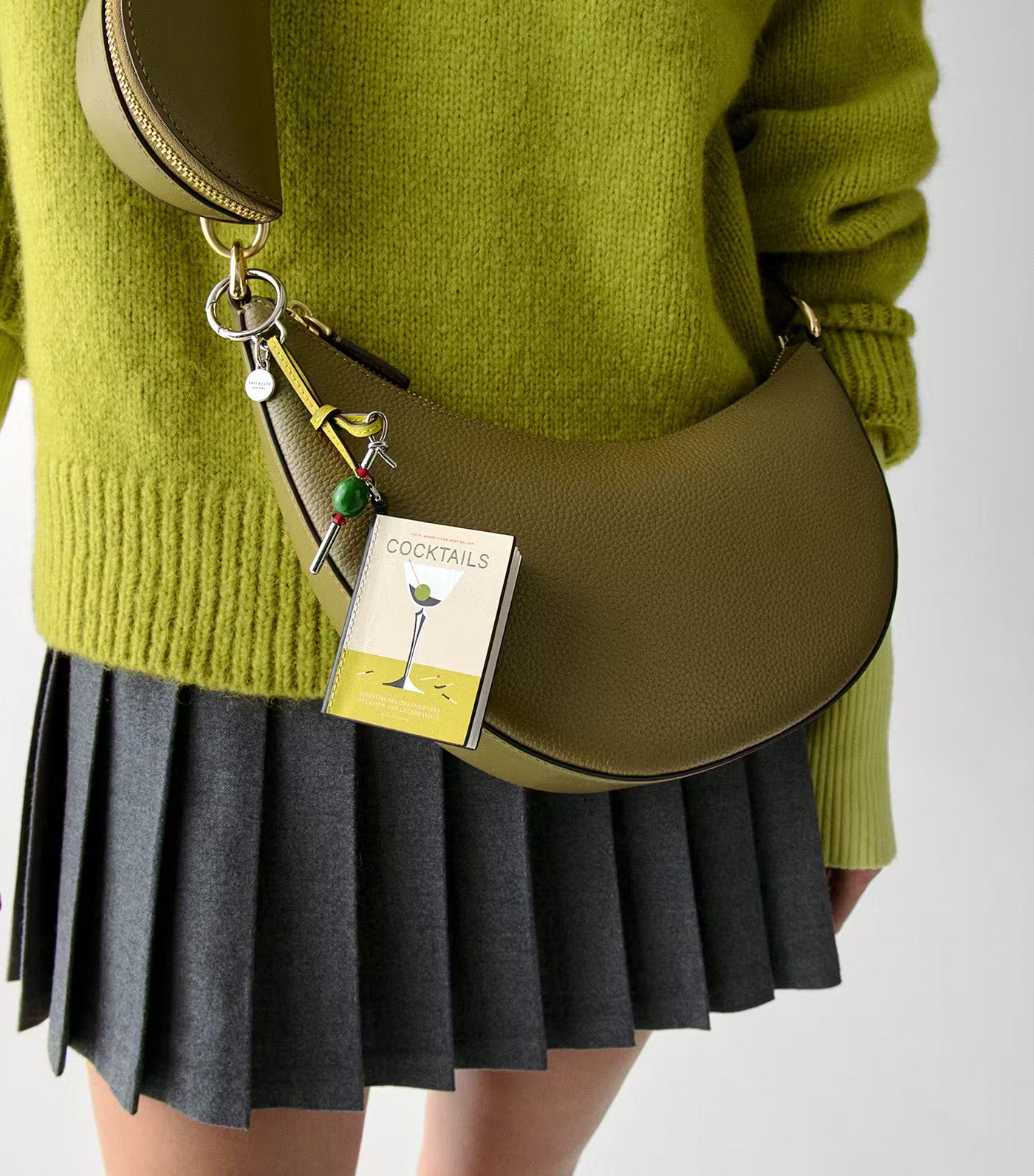 Charmed Cocktail Book Bag Charm Lime Slice Multi
