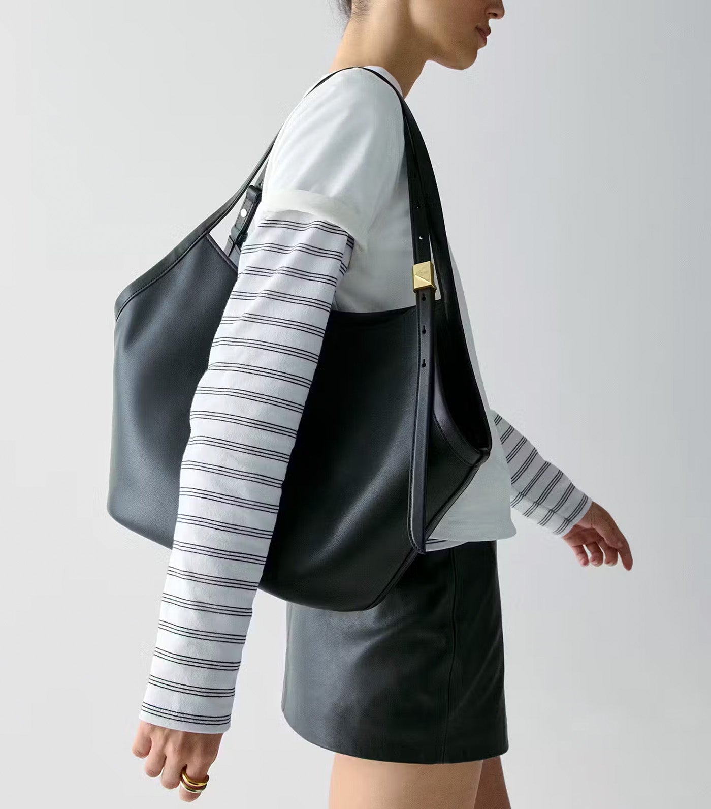 Deco Tulip Tote Black