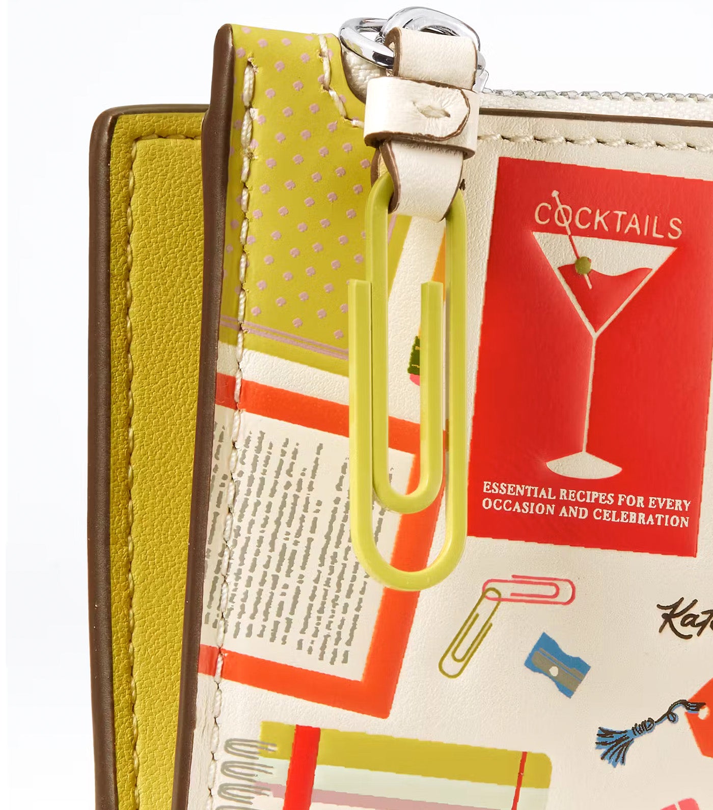 Page Turner Small Bifold Wallet Cream Multi