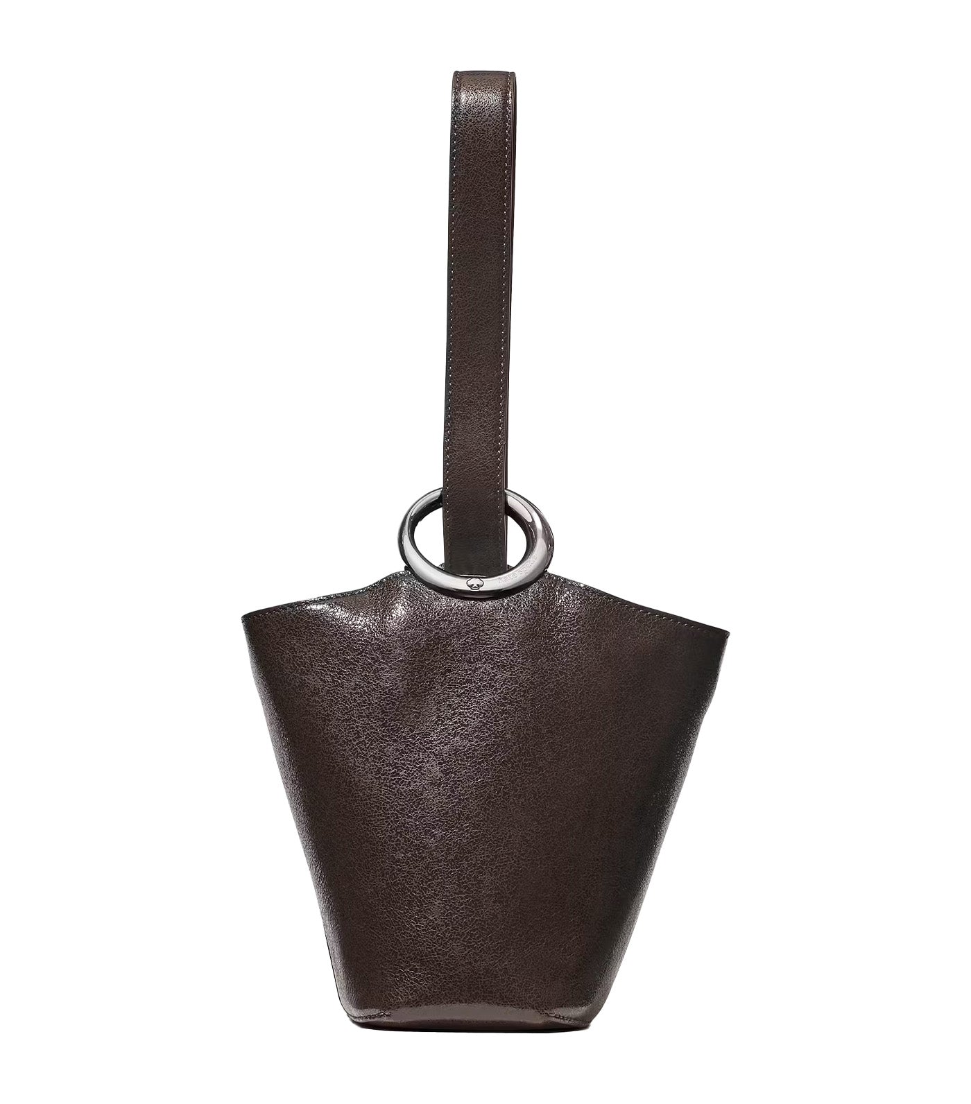 Halo Glazed Leather Mini Bucket Bag