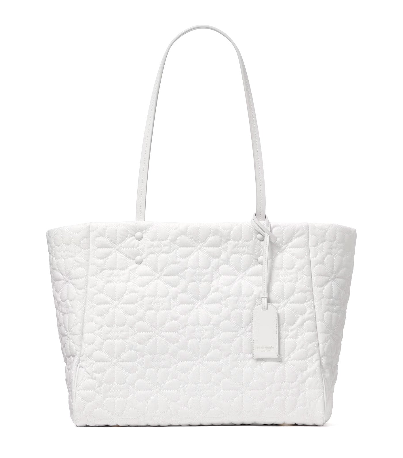 Tilly Quilted Medium Tote Bag White Dove