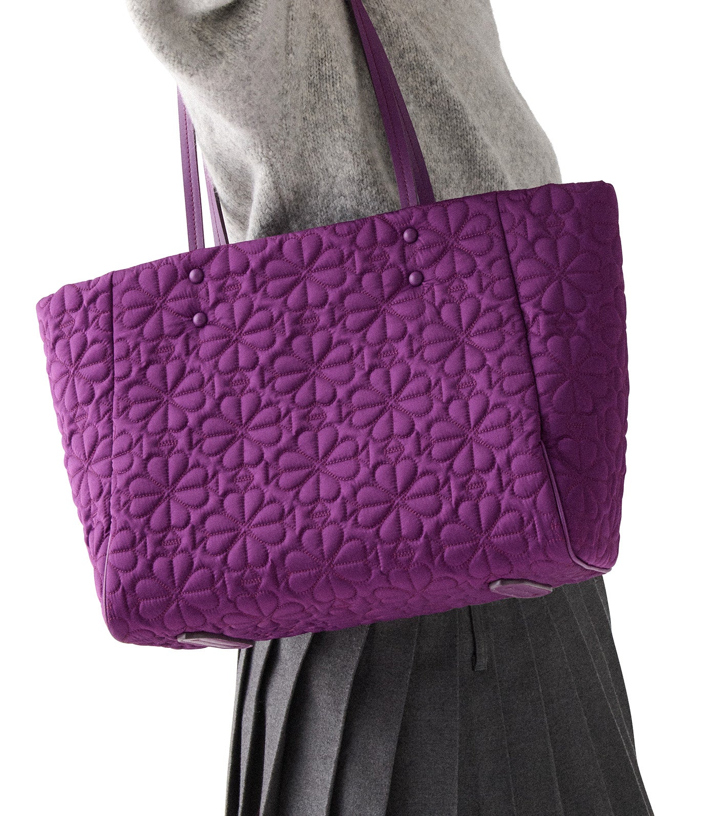 Tilly Quilted Medium Tote Night Shade