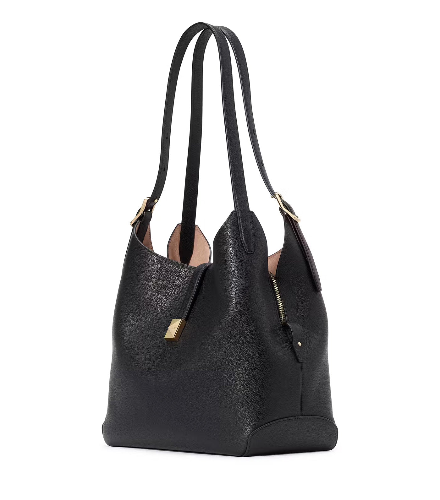 Deco Large Shoulder Bag Black