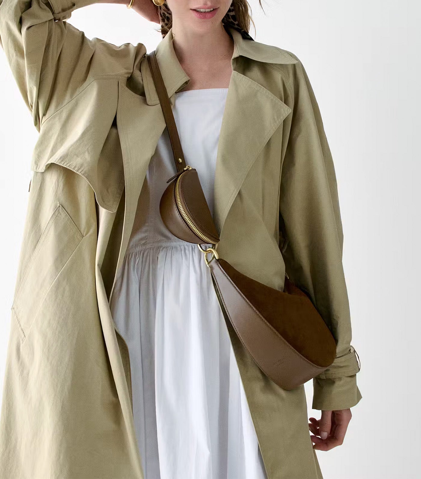 Duo Suede Crossbody Burnt Sage