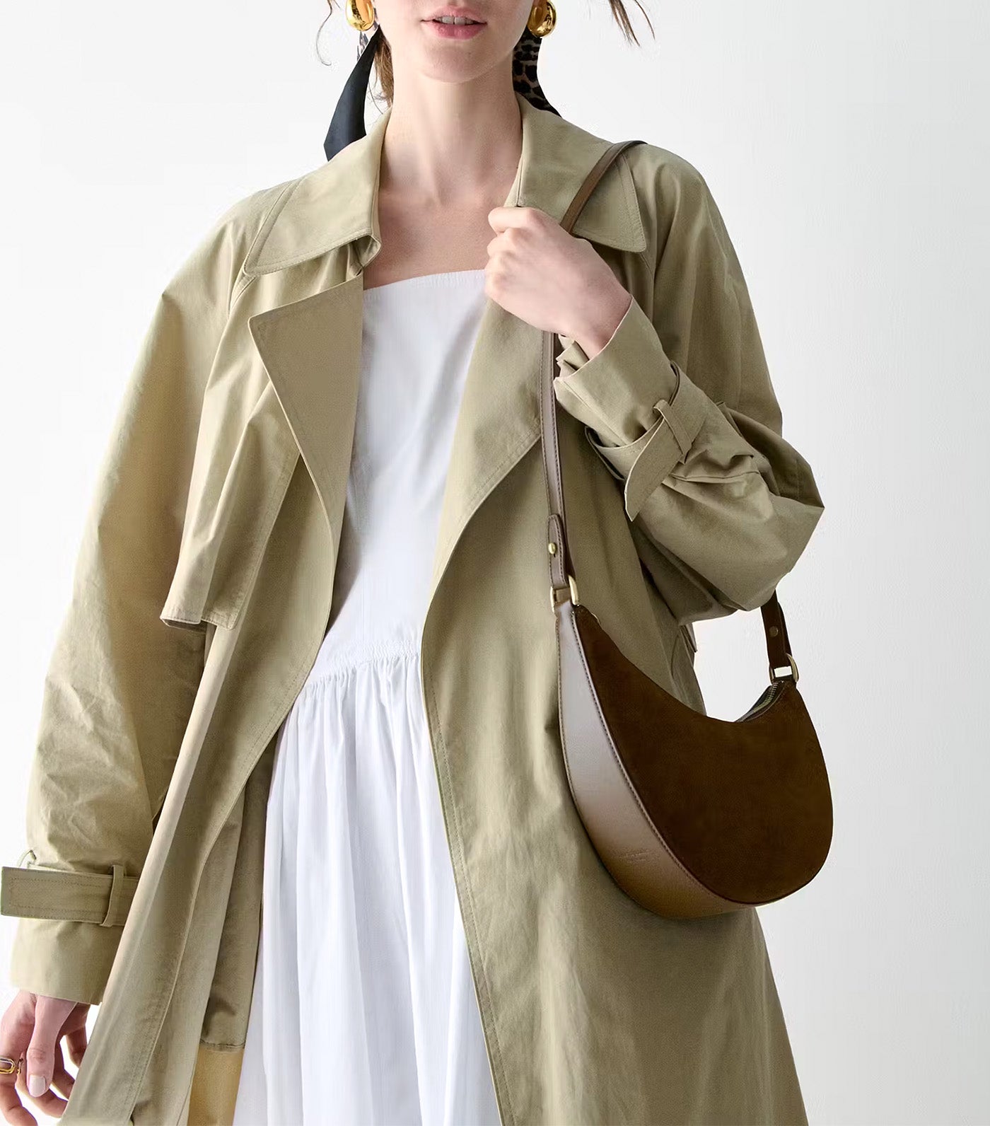 Duo Suede Crossbody Burnt Sage