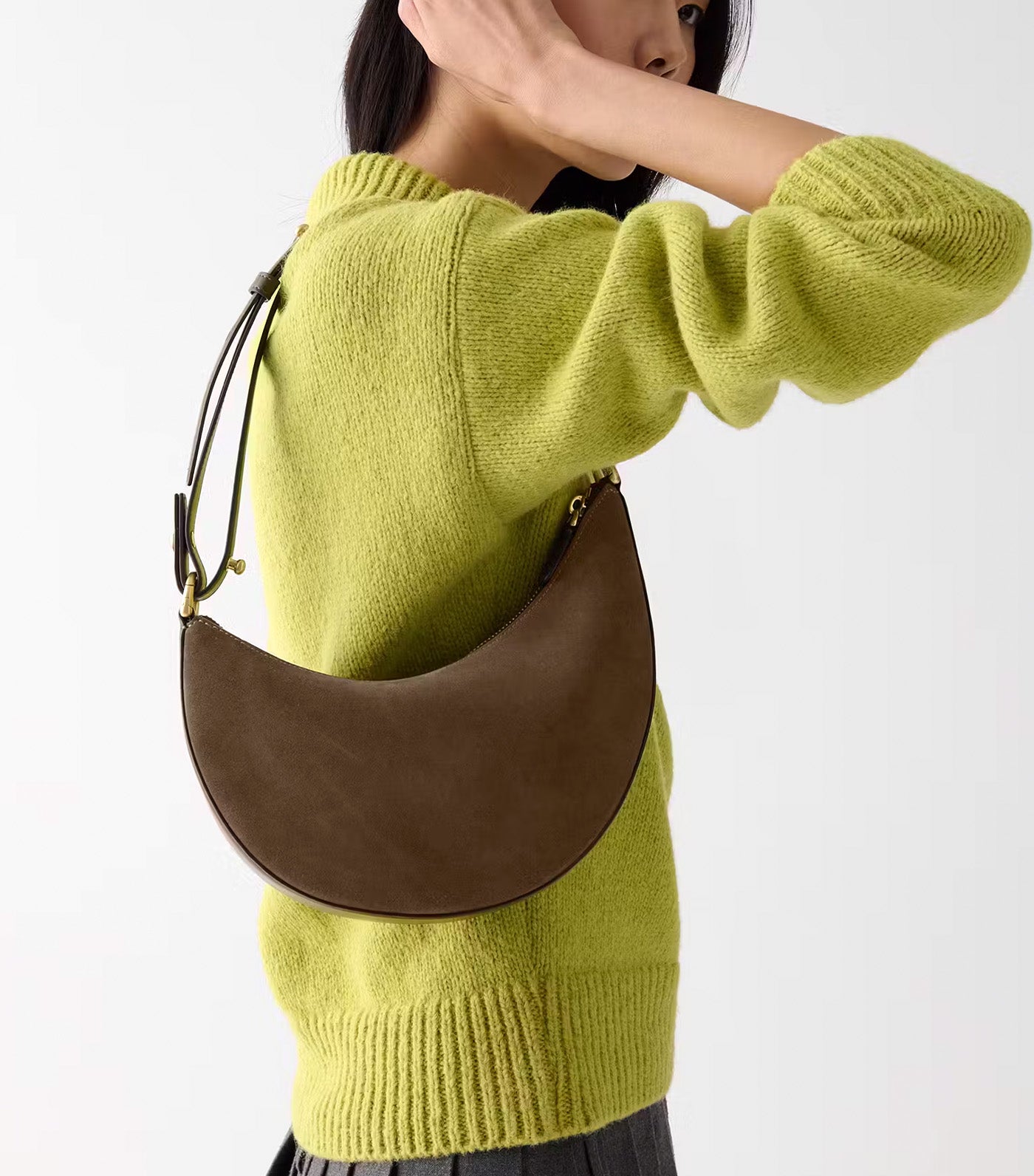 Duo Suede Crossbody Burnt Sage