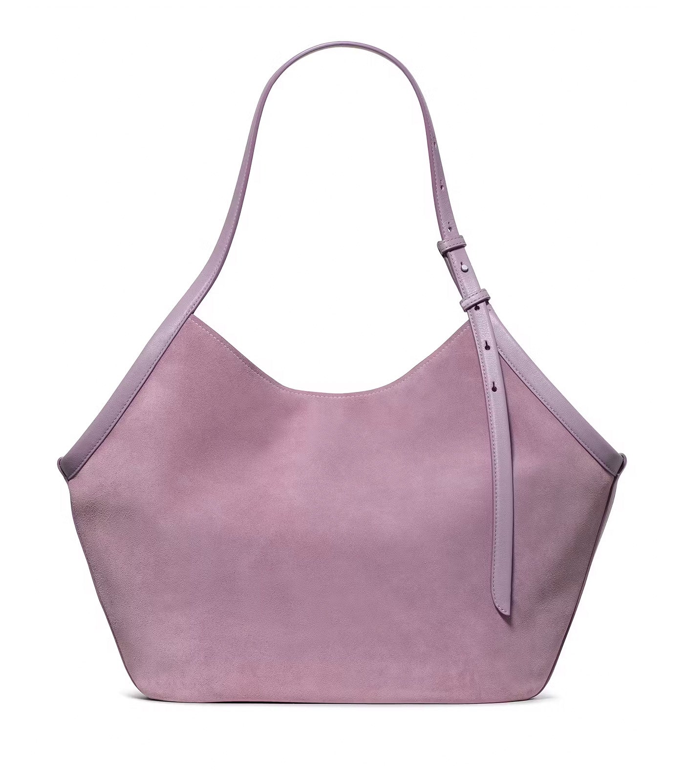 Deco Suede Tulip Tote Market Purple