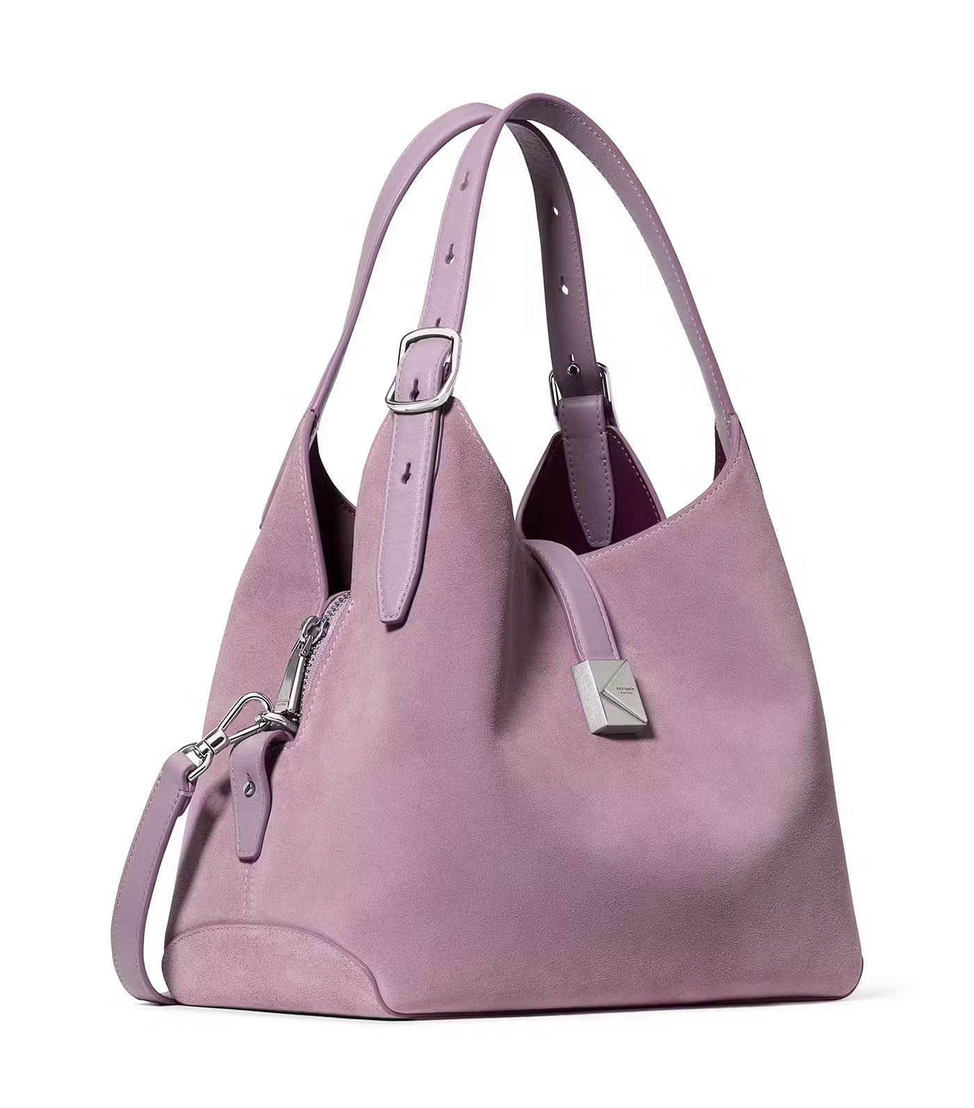 Deco Suede Crossbody Tote Bag Market Purple Multi