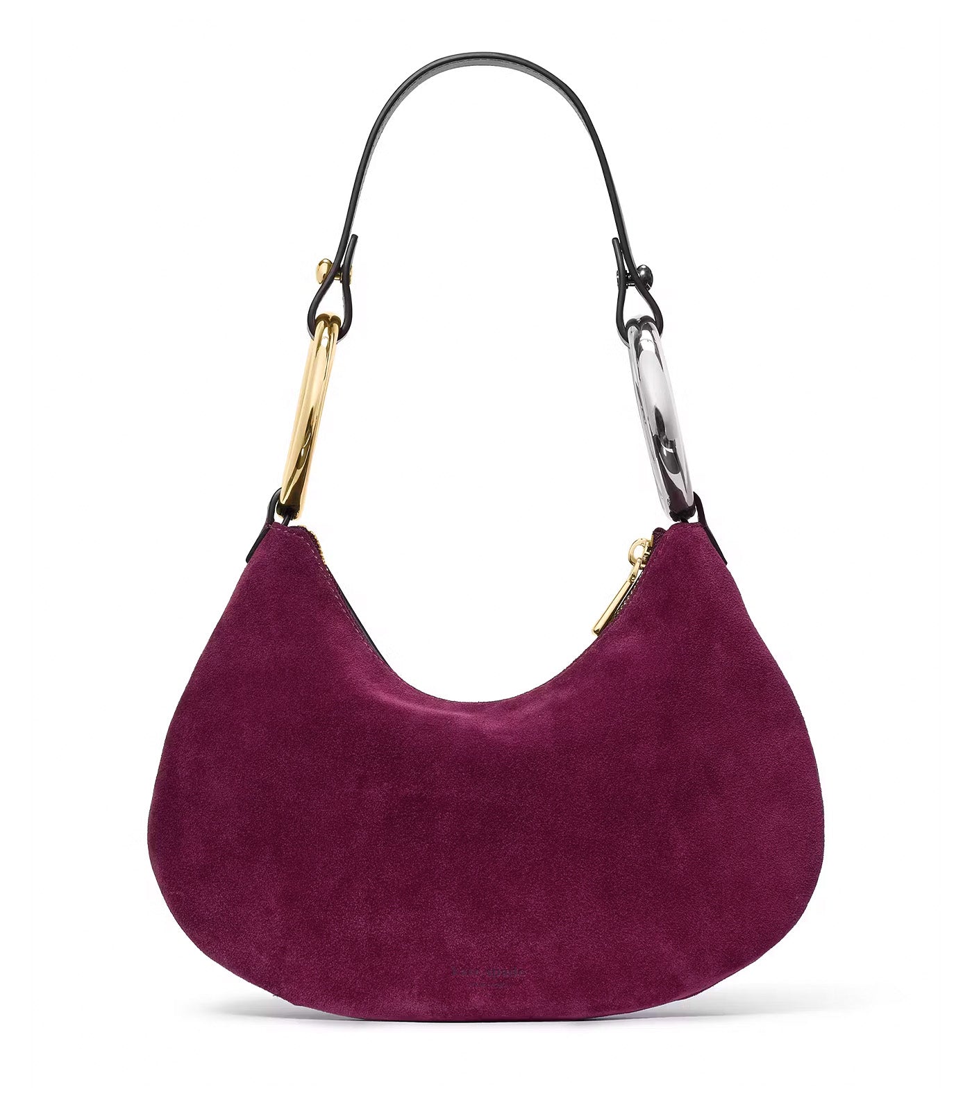 The Suede Bangle Bag Purple Agate