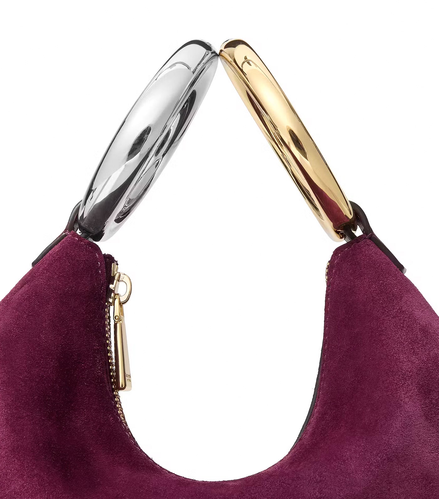 The Suede Bangle Bag Purple Agate