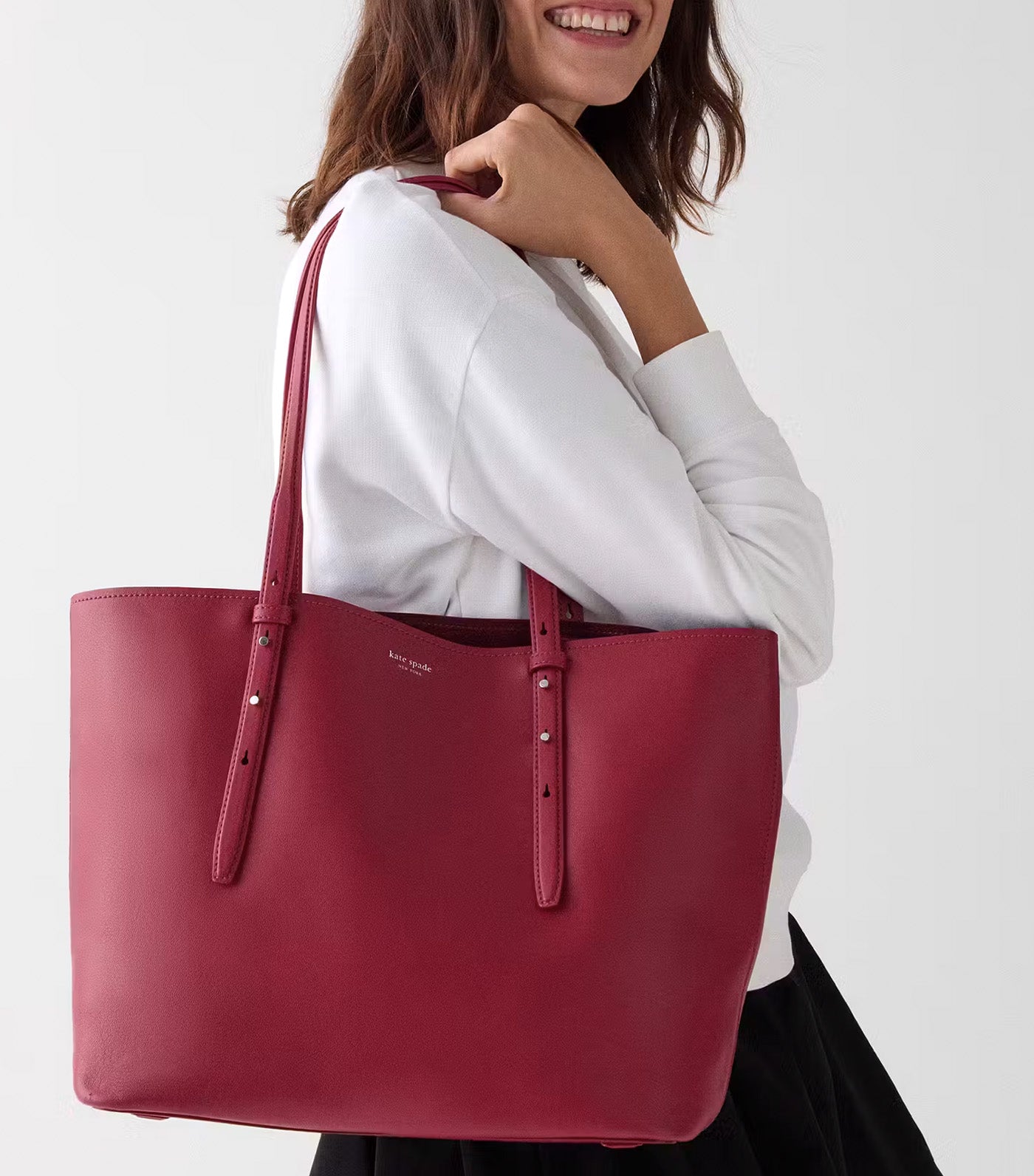 Do It All Large Tote Red Jam