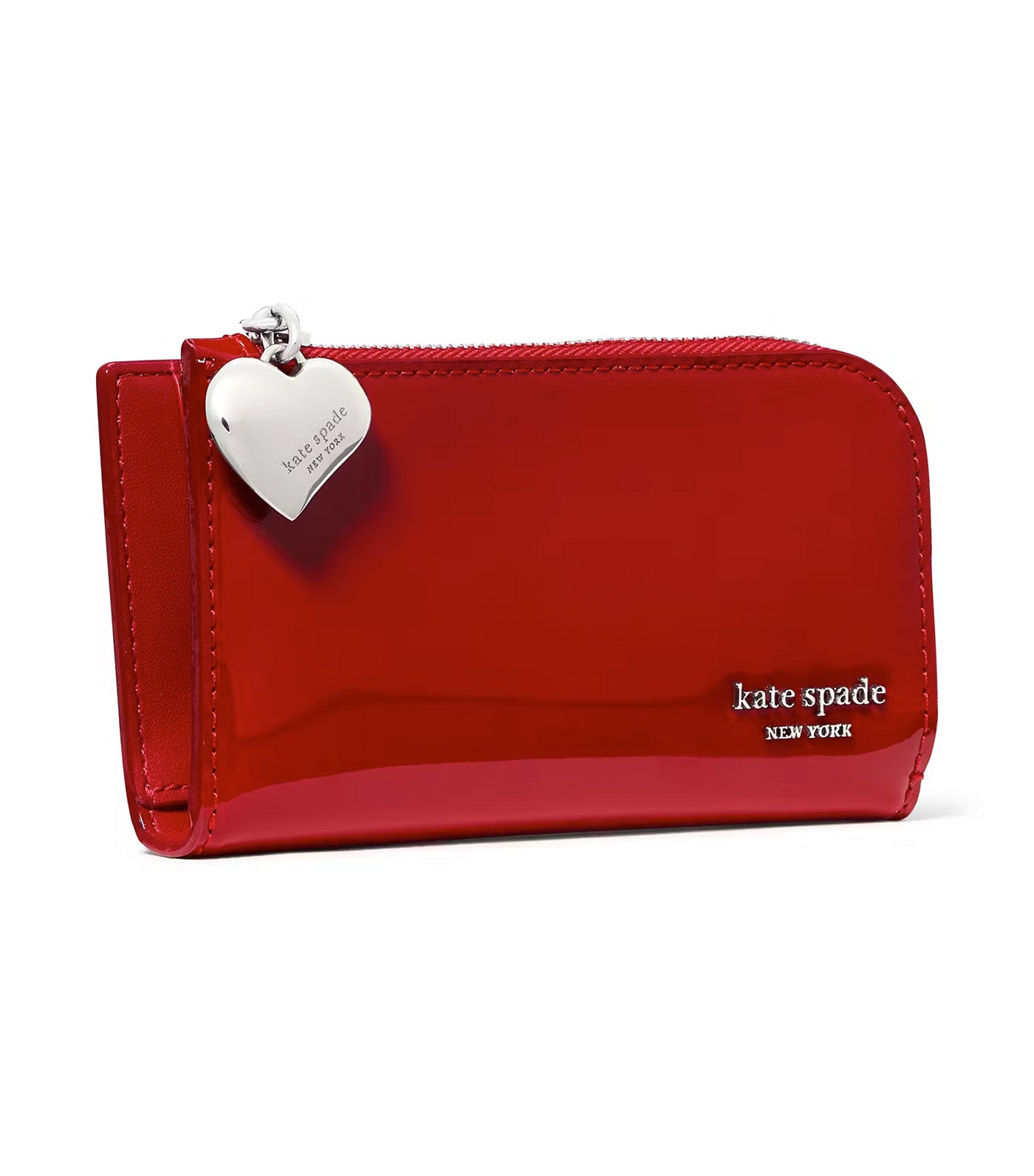 Devin Patent Bifold Wallet Dark Scarlet