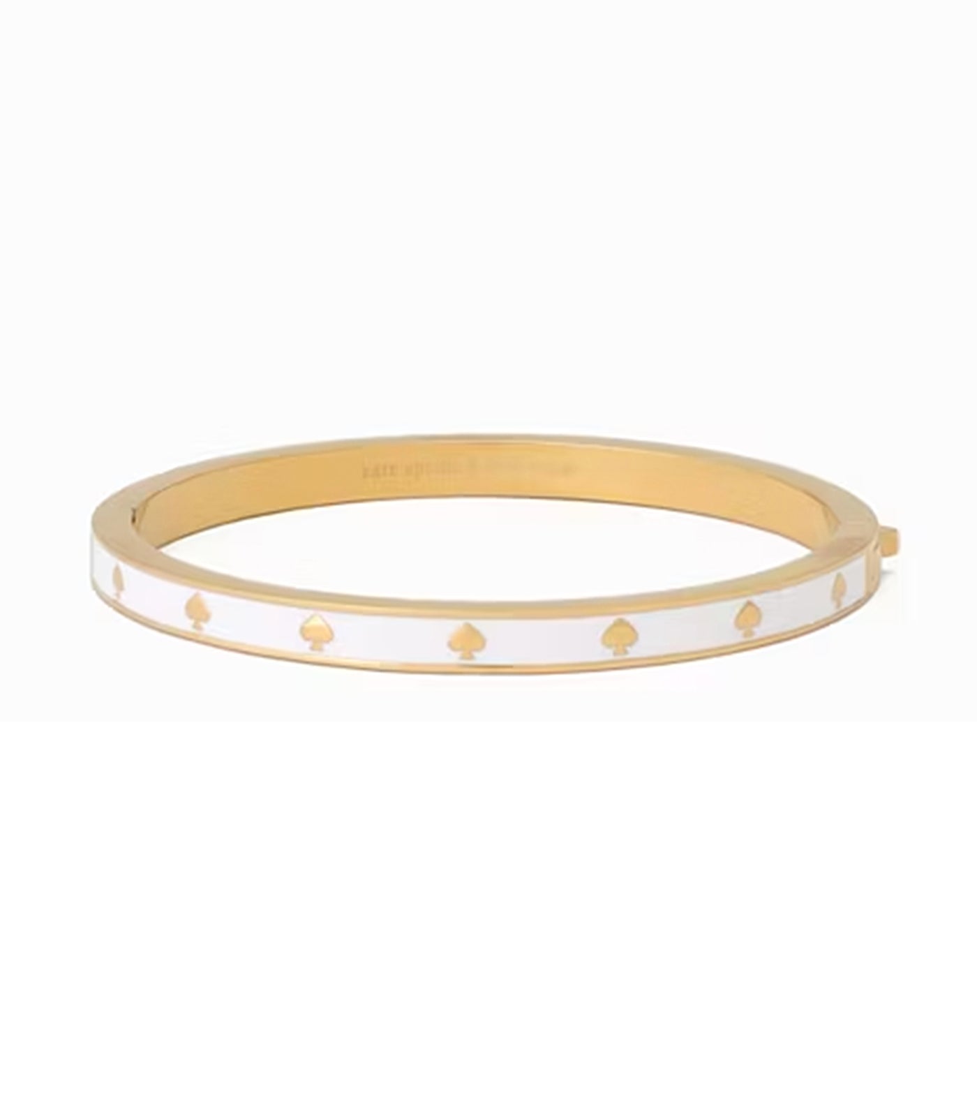 Spot the Spade Enamel Hinged Bangle