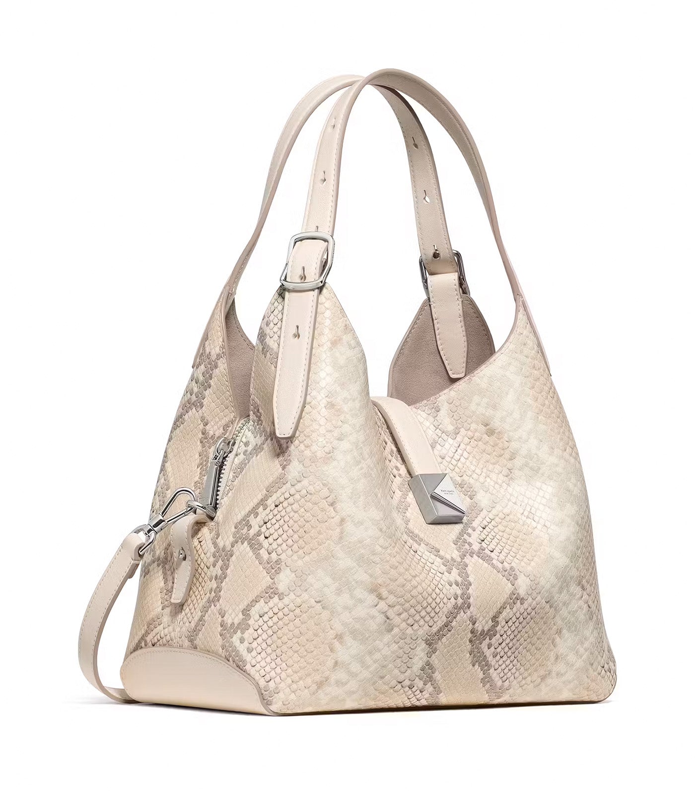 Deco Snake Embossed Crossbody Tote