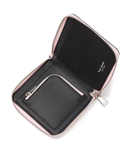 Label Small Compact Webbed Wristlet Pastry Pink