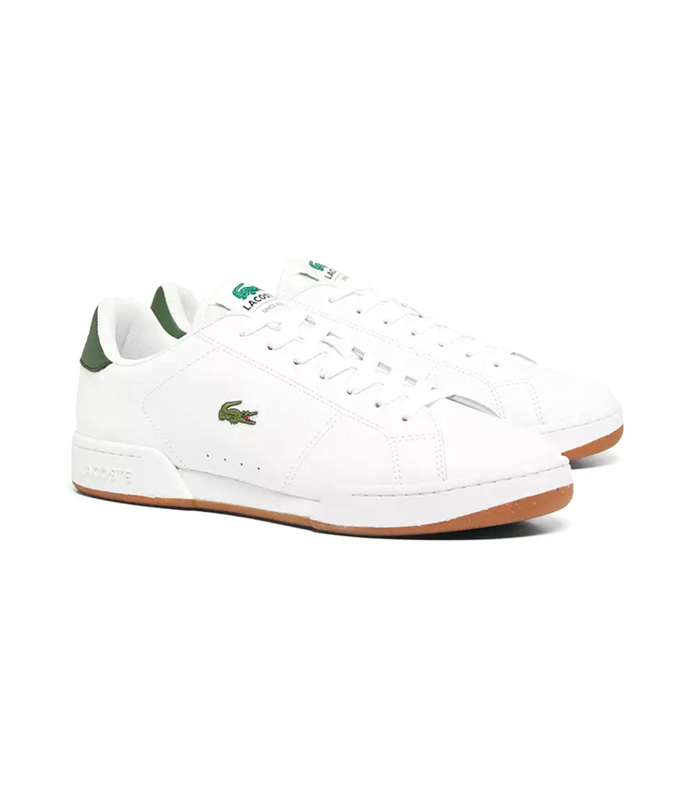 Men's Carnaby Cup Leather Sneakers White/Dark Green
