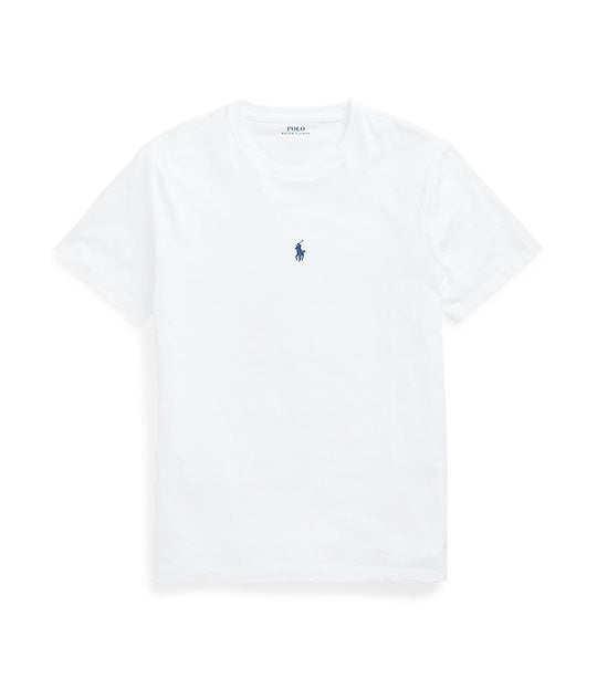 Men's Custom Slim Fit Jersey T-Shirt Polo White