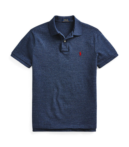 Men's Custom Slim Fit Mesh Polo Shirt Classic Royal Heather
