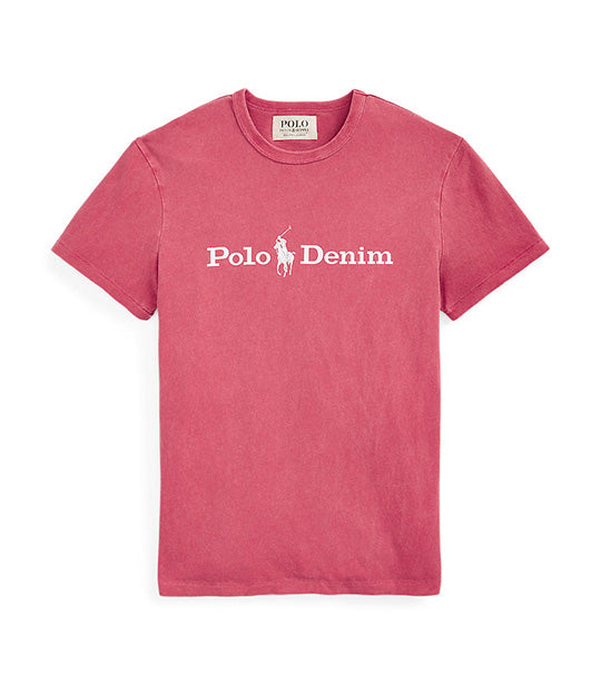 Men's Custom Slim Fit Logo Jersey Tee Evening Post Red