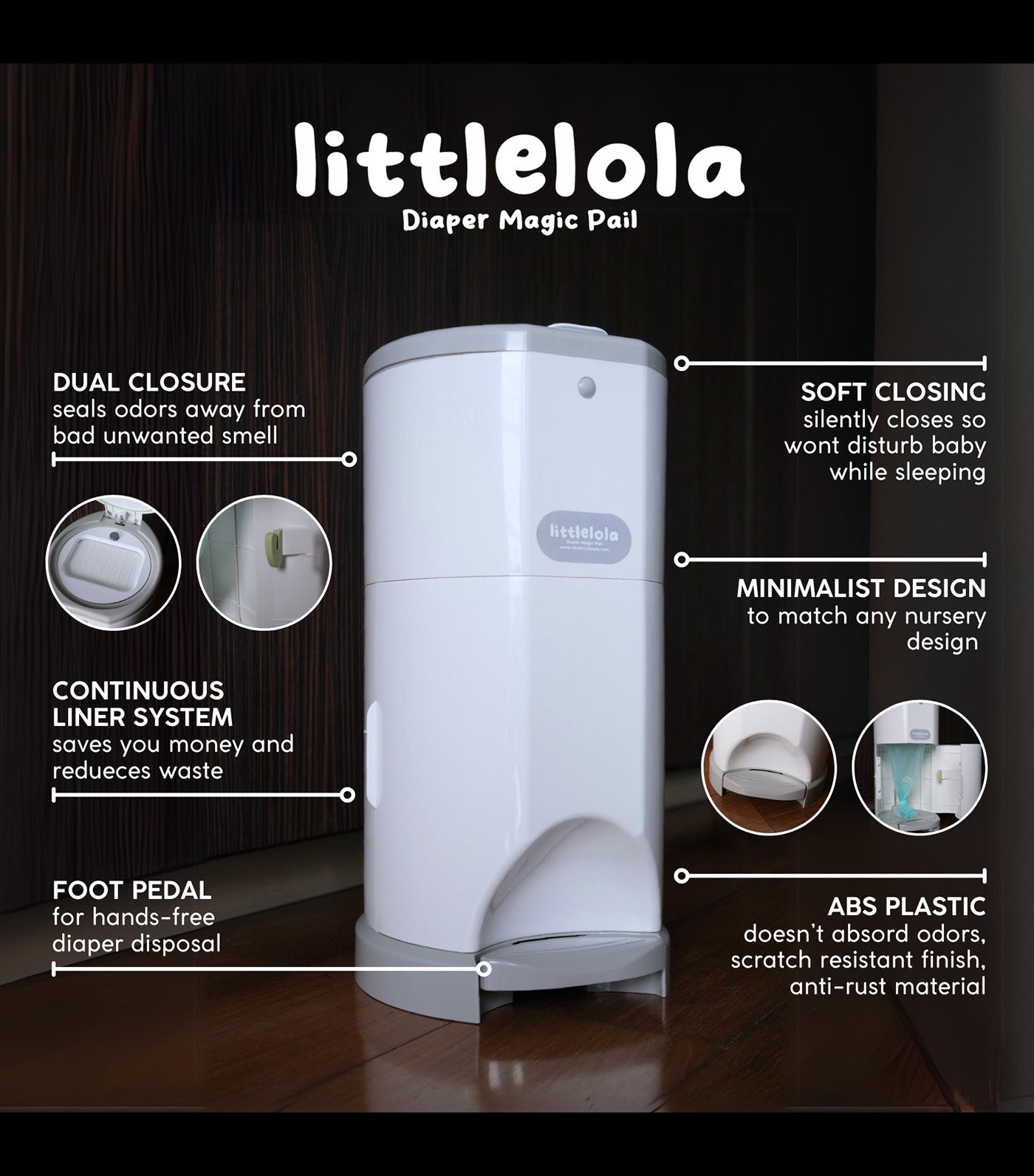 Diaper Magic Pail Step On