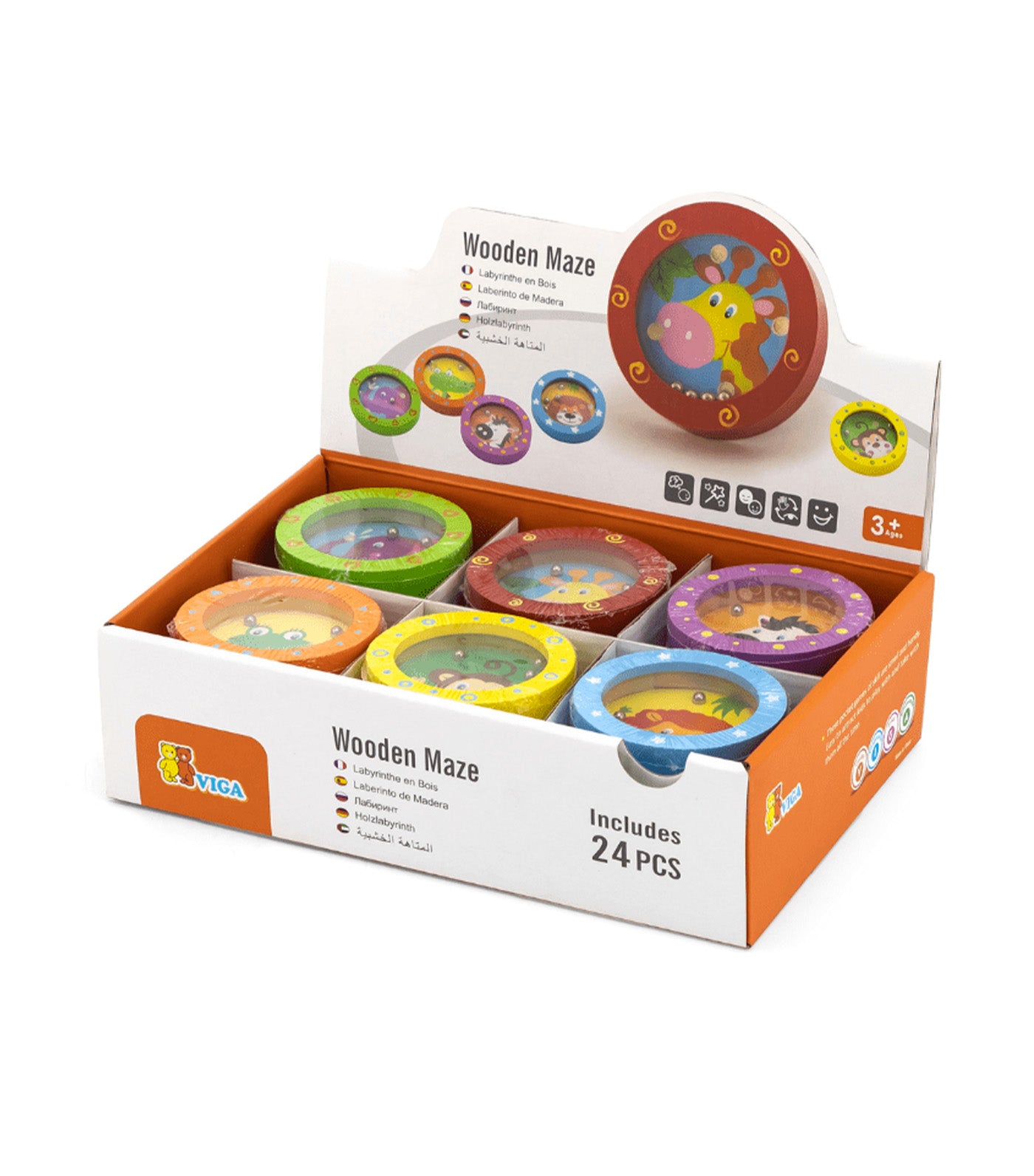 Wooden Maze 24 Pieces