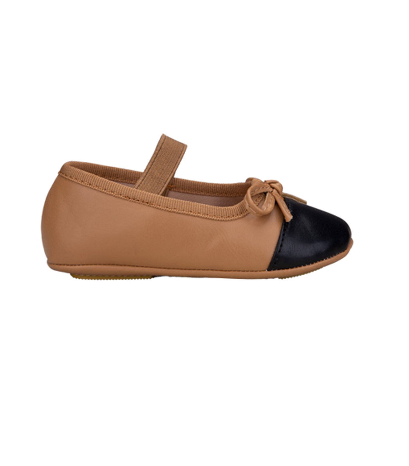 Tai Mary Janes for Toddlers and Kids - Tan and Black