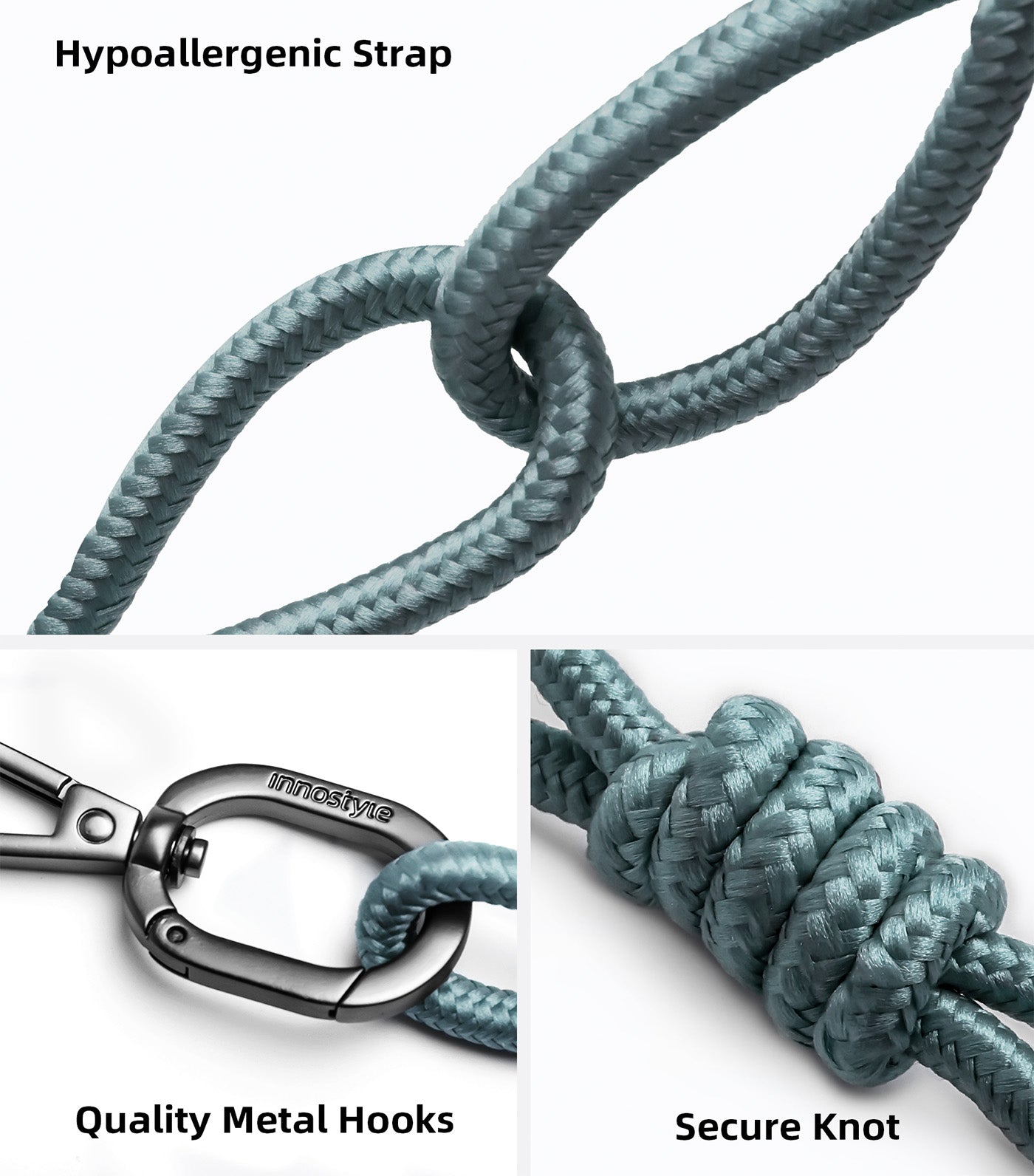 Phone Lanyard 6mm Misty Green