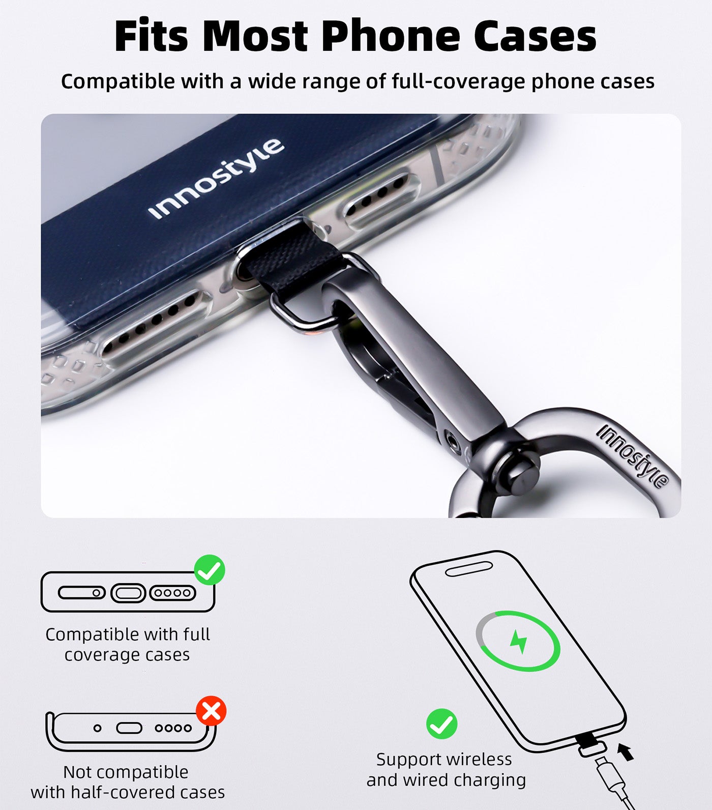 Phone Lanyard 6mm Misty Green