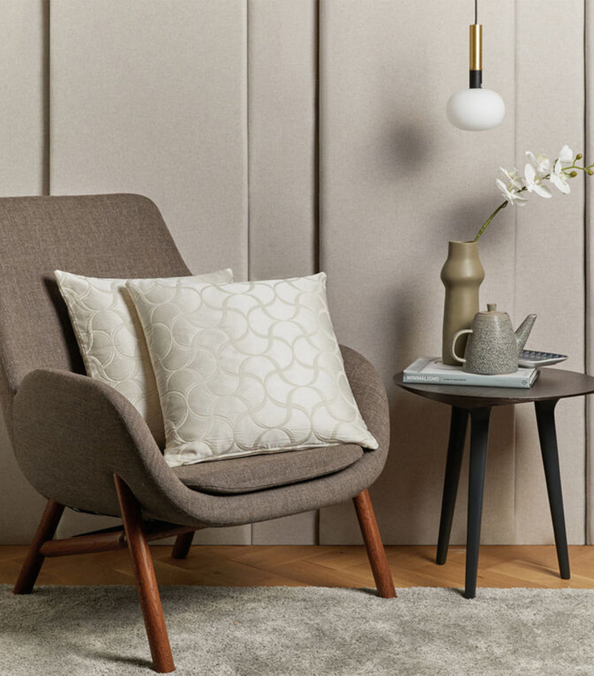 Luxury Tile Decorative Pillow Milk